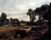 John Constable Boat-Building on the Stour Sweden oil painting artist